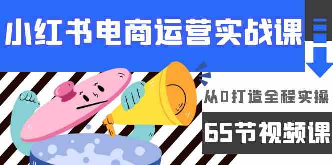（9724期）小红书电商运营实战课，​从0打造全程实操（65节视频课）-创业吧