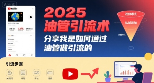 2025油管引流术，分享我是如何通过油管做引流的-创业吧