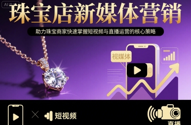 珠宝店新媒体营销，助力珠宝商家快速掌握短视频与直播运营的核心策略-创业吧