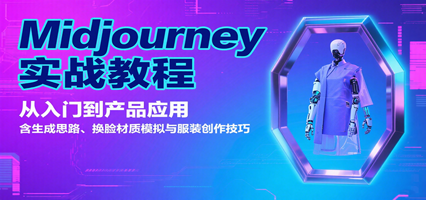 Midjourney实战教程：从入门到产品应用，含生成思路、换脸材质模拟与服装创作技巧-创业吧