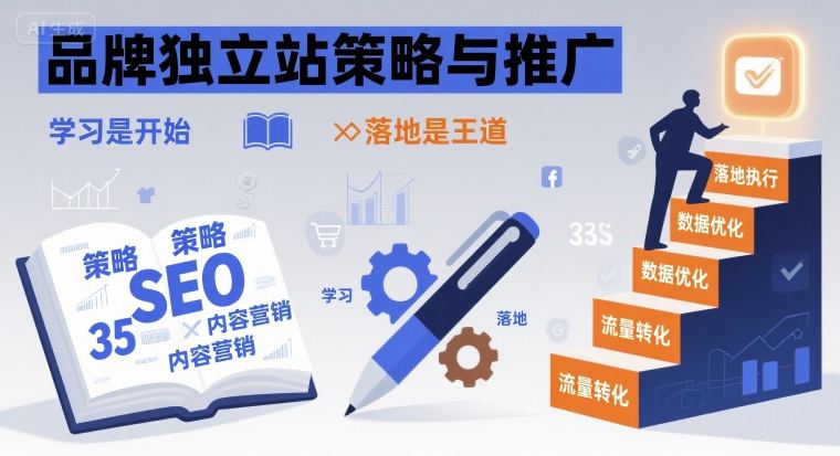 品牌独立站策略与推广，学习是开始，落地是王道-创业吧