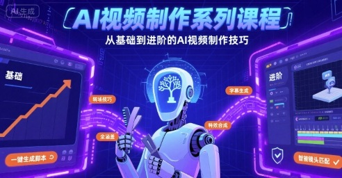 AI视频制作系列课程，从基础到进阶的AI视频制作技巧全涵盖-创业吧