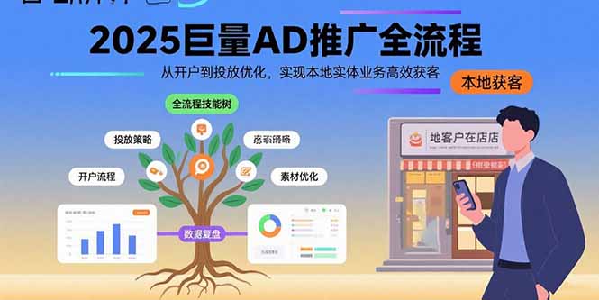 2025巨量AD推广全流程，从开户到投放优化，实现本地实体业务高效获客-创业吧
