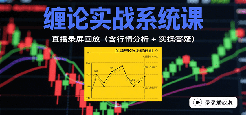 缠论实战系统课：直播录屏回放(含行情分析 + 实操答疑(更新8月)-创业吧