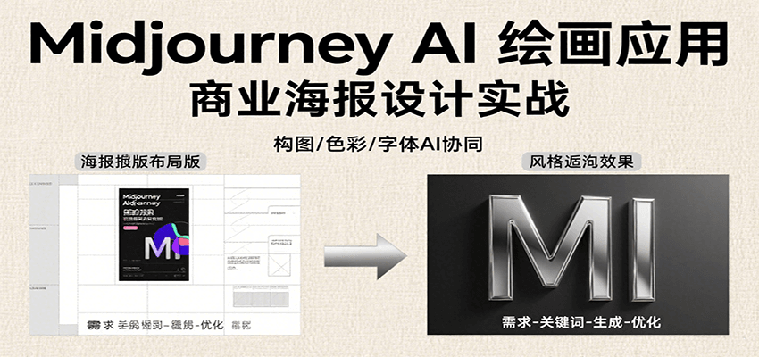 Midjourney AI绘画应用，关键词指令解析、漫画头像制作、海报设计、3D人物生成等-创业吧
