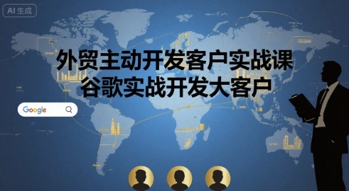 外贸主动开发客户实战课，谷歌实战开发大客户-创业吧