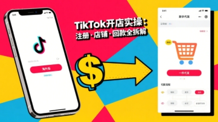 TikTok从开店到投流的进阶课，从基础实操到高阶技巧一网打尽-创业吧